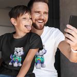 Fashion, accesorii si bijuterii - Barbati - Imbracaminte - Tricouri si bluze barbati - Tricou Barbati Paw Patrol Everest Patrula Catelusilor Pompier, negru, marime S - Infinity.ro