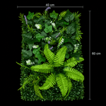 Casa si Gradina - Decoratiuni - Obiecte decorative - Plante artificiale - Planta Artificiala Panou de Gard Viu Lavanda si Frunze Mixte, 40 x 60 cm, Verde - Infinity.ro