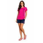 Fashion, accesorii si bijuterii - Femei - Lenjerie si pijamale femei - Pijamale femei - Pijama dama Lotto LP5242, set 2 piese din bumbac L INTL Fucsia - Infinity.ro