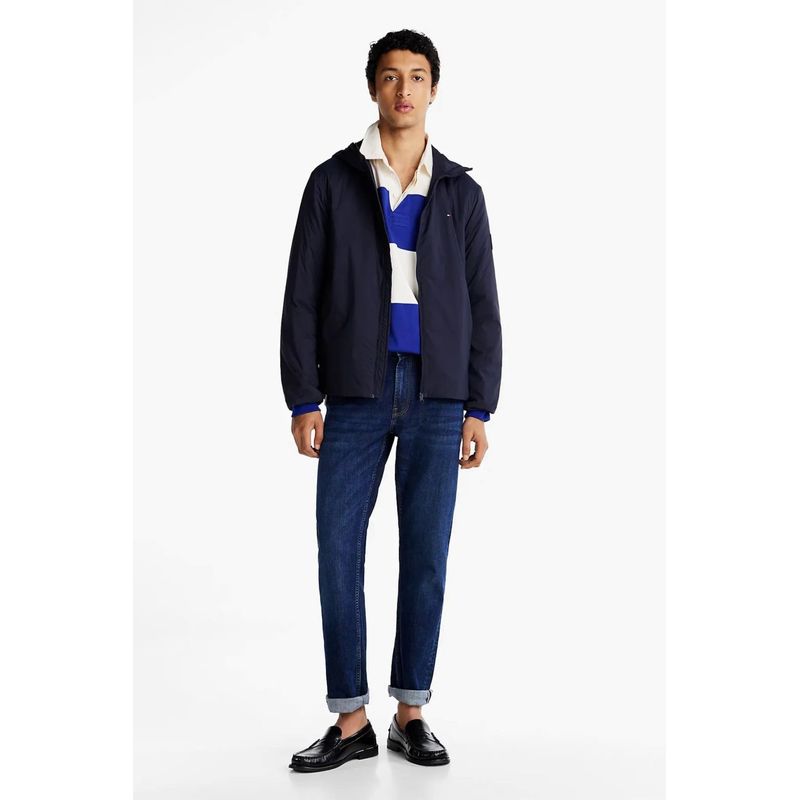 Fashion, accesorii si bijuterii - Barbati - Imbracaminte - Jachete si geci barbati - Geaca  barbati Tommy Hilfiger MW0MW38058 S INTL Bleumarin - Infinity.ro