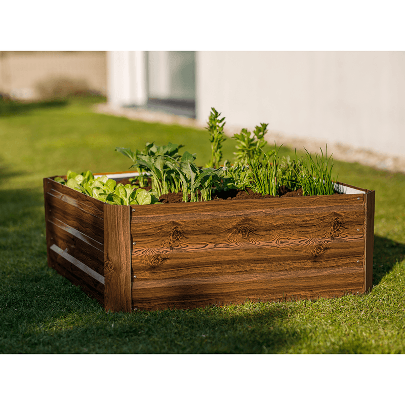 Casa si Gradina - Gradinarit si plante - Plante si ghivece - Ghivece si suporturi - Strat inaltat de gradina, maro, otel, NONKY TIP 3 - Infinity.ro