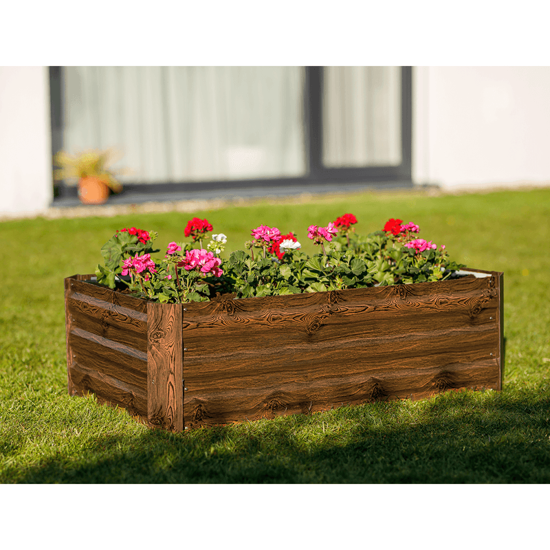 Casa si Gradina - Gradinarit si plante - Plante si ghivece - Ghivece si suporturi - Strat inaltat de gradina, maro, otel, NONKY TIP 4 - Infinity.ro
