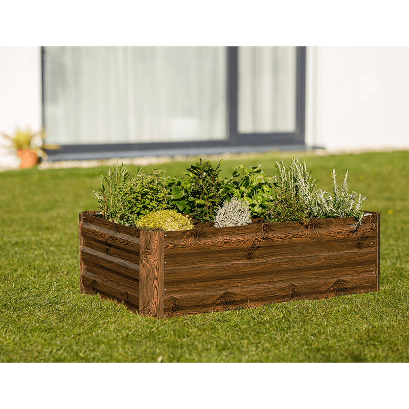 Casa si Gradina - Gradinarit si plante - Plante si ghivece - Ghivece si suporturi - Strat inaltat de gradina, maro, otel, NONKY TIP 5 - Infinity.ro