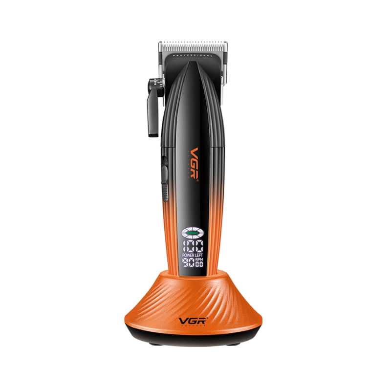 Ingrijire personala si Cosmetice - Aparate & accesorii ingrijire personala - Aparate de ras si tuns - Aparate de tuns - Aparat de tuns Profesional VGR V-889C, Motor 9000 RPM, Lame Ceramice, Ecran LED, Autonomie 180 Minute - Infinity.ro