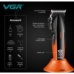 Ingrijire personala si Cosmetice - Aparate & accesorii ingrijire personala - Aparate de ras si tuns - Aparate de tuns - Aparat de tuns Profesional VGR V-889C, Motor 9000 RPM, Lame Ceramice, Ecran LED, Autonomie 180 Minute - Infinity.ro
