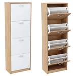 Casa si Gradina - Mobilier - Dulapuri si sifoniere - Dulapuri pantofi - Pantofar 4 compartimente, stejar sonoma/alb, VIVAT NEW TYP 3 - Infinity.ro