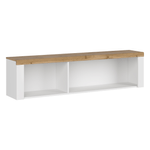 Casa si Gradina - Mobilier - Biblioteci si rafturi - Etajere - Raft suspendat 160, alb/ stejar wotan, VILGO - Infinity.ro