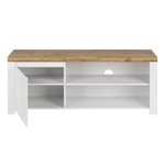 Casa si Gradina - Mobilier - Comode si corpuri - Comode - Masa TV 1D/ 160, alb lucios/ stejar wotan, VILGO - Infinity.ro