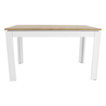 Casa si Gradina - Mobilier - Mese si birouri - Mese bucatarie si dining - Masa plianta, alb/ stejar wotan 135-184x86 cm, VILGO - Infinity.ro
