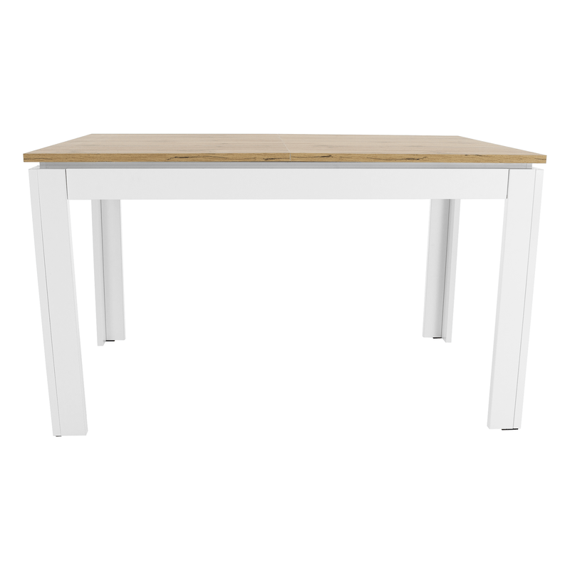 Casa si Gradina - Mobilier - Mese si birouri - Mese bucatarie si dining - Masa plianta, alb/ stejar wotan 135-184x86 cm, VILGO - Infinity.ro
