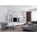 Casa si Gradina - Mobilier - Comode si corpuri - Corpuri bucatarie - Vitrina joasa 2W2S, alb, OLJE - Infinity.ro