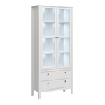 Casa si Gradina - Mobilier - Comode si corpuri - Corpuri bucatarie - Vitrina 2W2S, alb, OLJE - Infinity.ro