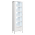 Casa si Gradina - Mobilier - Comode si corpuri - Corpuri bucatarie - Vitrina 1W1S, alb, OLJE - Infinity.ro