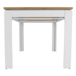 Casa si Gradina - Mobilier - Mese si birouri - Mese bucatarie si dining - Masa plianta, alb/ stejar wotan 135-184x86 cm, VILGO - Infinity.ro
