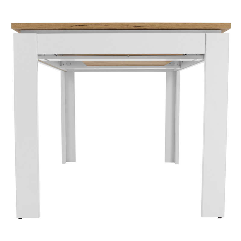 Casa si Gradina - Mobilier - Mese si birouri - Mese bucatarie si dining - Masa plianta, alb/ stejar wotan 135-184x86 cm, VILGO - Infinity.ro