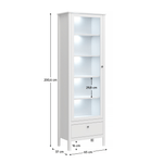 Casa si Gradina - Mobilier - Comode si corpuri - Corpuri bucatarie - Vitrina 1W1S, alb, OLJE - Infinity.ro