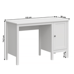 Casa si Gradina - Mobilier - Mese si birouri - Birouri - Masa PC 1D/1155, alba, OLJE - Infinity.ro