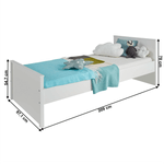 Casa si Gradina - Mobilier - Paturi si accesorii - Paturi - Pat, alb, 90x200, OLJE - Infinity.ro