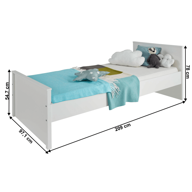Casa si Gradina - Mobilier - Paturi si accesorii - Paturi - Pat, alb, 90x200, OLJE - Infinity.ro