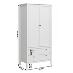 Casa si Gradina - Mobilier - Dulapuri si sifoniere - Dulapuri - Dulap 2D2S, alb, OLJE - Infinity.ro