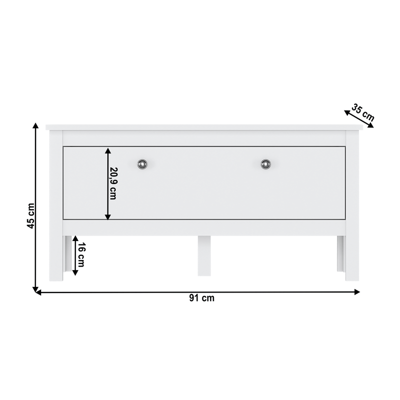 Casa si Gradina - Mobilier - Dulapuri si sifoniere - Dulapuri pantofi - Suport pantofi 1K, alb, OLJE - Infinity.ro