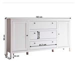 Casa si Gradina - Mobilier - Dulapuri si sifoniere - Dulapuri - Comoda 2D3S, alb, OLJE - Infinity.ro