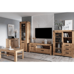 Casa si Gradina - Mobilier - Comode si corpuri - Corpuri bucatarie - Vitrina 1W3S, stejar wotan, MORATIZ - Infinity.ro