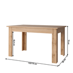 Casa si Gradina - Mobilier - Mese si birouri - Mese bucatarie si dining - Masa plianta, stejar wotan, 132-175x80 cm, MORATIZ - Infinity.ro
