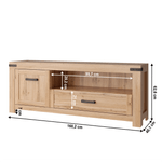 Casa si Gradina - Mobilier - Comode si corpuri - Comode - Masa RTV 1D1S/160, stejar wotan, MORATIZ - Infinity.ro