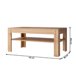 Casa si Gradina - Mobilier - Mese si birouri - Masute de cafea - Masa cafea 110, stejar wotan, MORATIZ - Infinity.ro