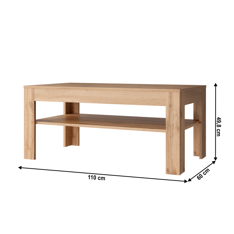 Casa si Gradina - Mobilier - Mese si birouri - Masute de cafea - Masa cafea 110, stejar wotan, MORATIZ - Infinity.ro