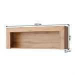 Casa si Gradina - Mobilier - Biblioteci si rafturi - Etajere - Raft suspendat 110, stejar wotan, MORATIZ - Infinity.ro