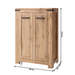 Casa si Gradina - Mobilier - Comode si corpuri - Comode - Comoda 2D/ 80, stejar wotan, MORATIZ - Infinity.ro