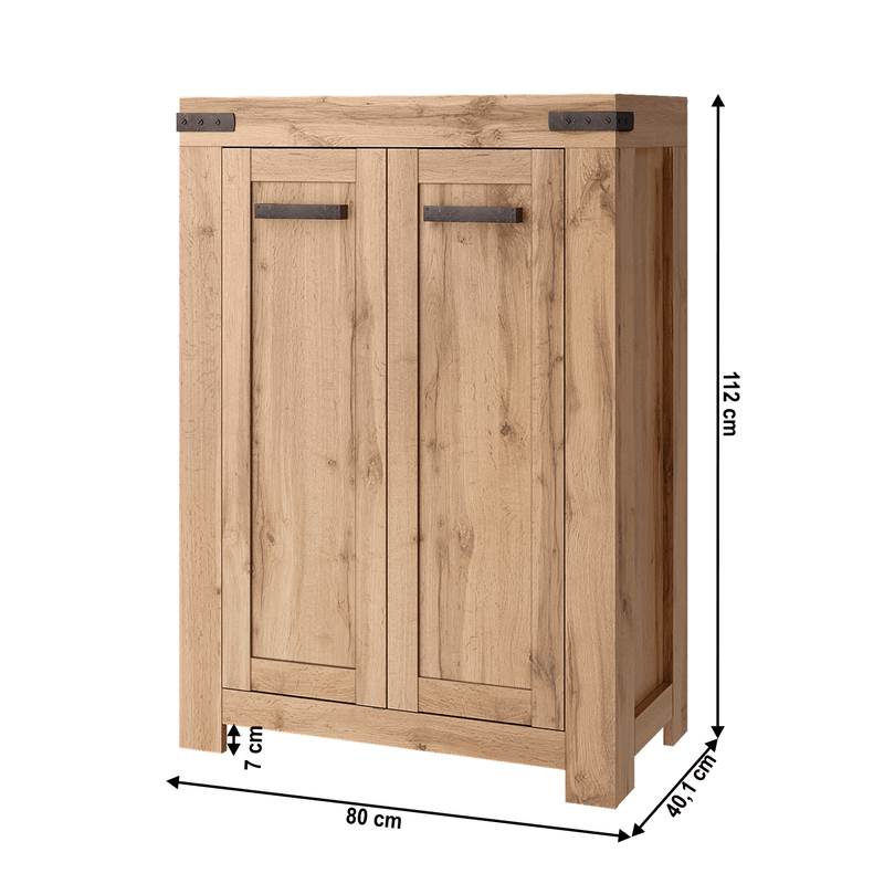 Casa si Gradina - Mobilier - Comode si corpuri - Comode - Comoda 2D/ 80, stejar wotan, MORATIZ - Infinity.ro