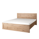 Casa si Gradina - Mobilier - Paturi si accesorii - Paturi - Pat matrimonial, 160x200, stejar wotan, MORATIZ - Infinity.ro