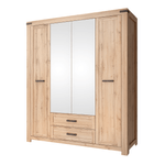 Casa si Gradina - Mobilier - Dulapuri si sifoniere - Dulapuri - Dulap 4D2S cu oglinda, stejar wotan, MORATIZ - Infinity.ro