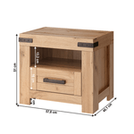 Casa si Gradina - Mobilier - Comode si corpuri - Noptiere - Noptiera 1S, stejar wotan, MORATIZ - Infinity.ro