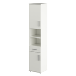 Casa si Gradina - Mobilier - Mobilier baie - Comode baie - Dulap inalt, alb mat, LESSY NEW 05 - Infinity.ro