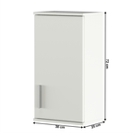 Casa si Gradina - Mobilier - Mobilier baie - Comode baie - Dulap suspendat, alb mat LESSY NEW 04 - Infinity.ro