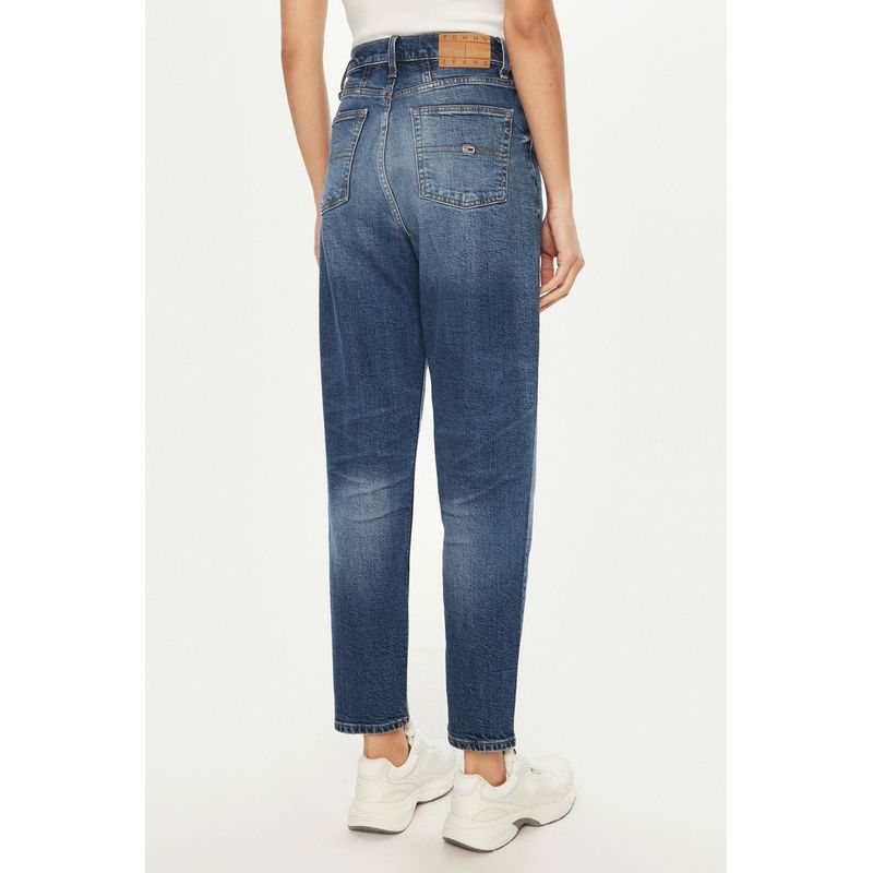 Fashion, accesorii si bijuterii - Femei - Imbracaminte femei - Pantaloni femei - Blugi dama mom-fit cu talie inalta Tommy Jeans DW0DW20224 - Infinity.ro