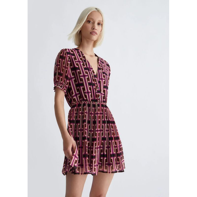 Fashion, accesorii si bijuterii - Femei - Imbracaminte femei - Rochii femei - Rochie mini cu volane Liu Jo WF3185T4050 - Infinity.ro