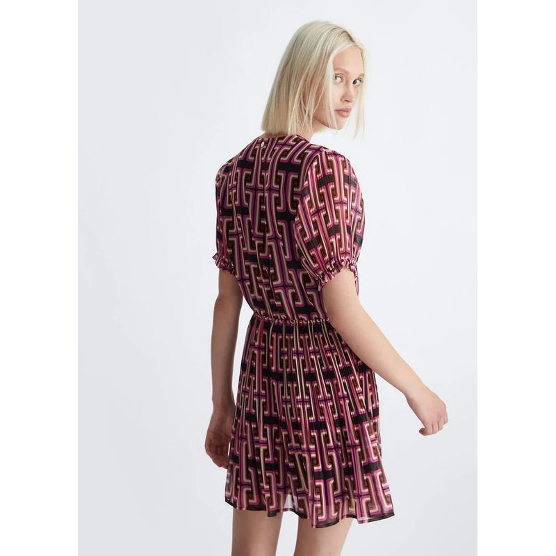 Fashion, accesorii si bijuterii - Femei - Imbracaminte femei - Rochii femei - Rochie mini cu volane Liu Jo WF3185T4050 - Infinity.ro