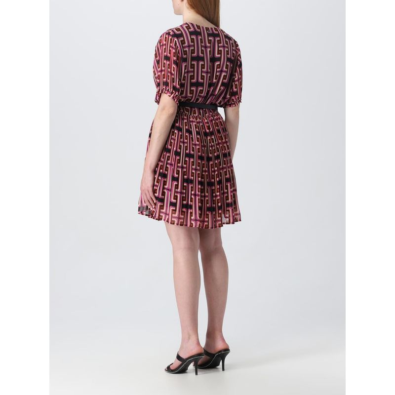 Fashion, accesorii si bijuterii - Femei - Imbracaminte femei - Rochii femei - Rochie mini cu volane Liu Jo WF3185T4050 - Infinity.ro