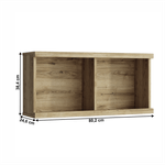 Casa si Gradina - Mobilier - Biblioteci si rafturi - Etajere - Raft suspendat 80, stejar navarra, DORSI - Infinity.ro