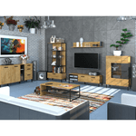 Casa si Gradina - Mobilier - Mese si birouri - Masute de cafea - Masuta de cafea 120, stejar craf auriu/antracit, SANTANA - Infinity.ro