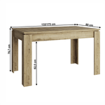 Casa si Gradina - Mobilier - Mese si birouri - Mese bucatarie si dining - Masa plianta, 132/175x80 cm, stejar navarra, DORSI - Infinity.ro