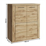 Casa si Gradina - Mobilier - Comode si corpuri - Comode - Comoda 2D, stejar navarra, DORSI - Infinity.ro