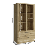 Casa si Gradina - Mobilier - Biblioteci si rafturi - Etajere - Raft jos 2S, stejar navarra, DORSI - Infinity.ro