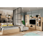 Casa si Gradina - Mobilier - Paturi si accesorii - Paturi - Pat, 140x200, stejar navarra, DORSI - Infinity.ro