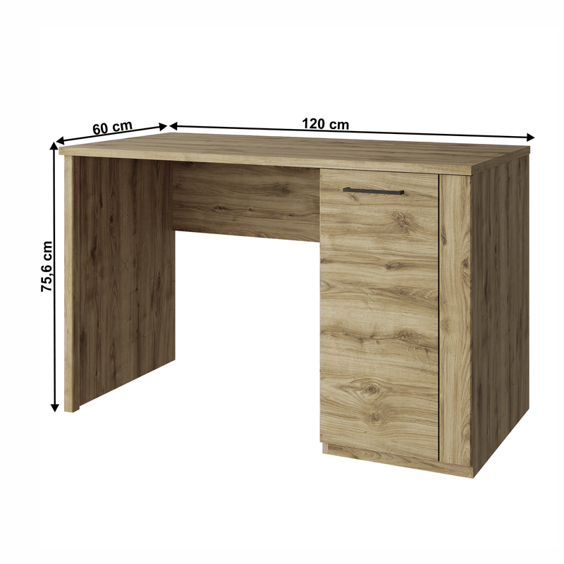 Casa si Gradina - Mobilier - Mese si birouri - Birouri - Masa PC 1D/120, stejar navarra, DORSI - Infinity.ro
